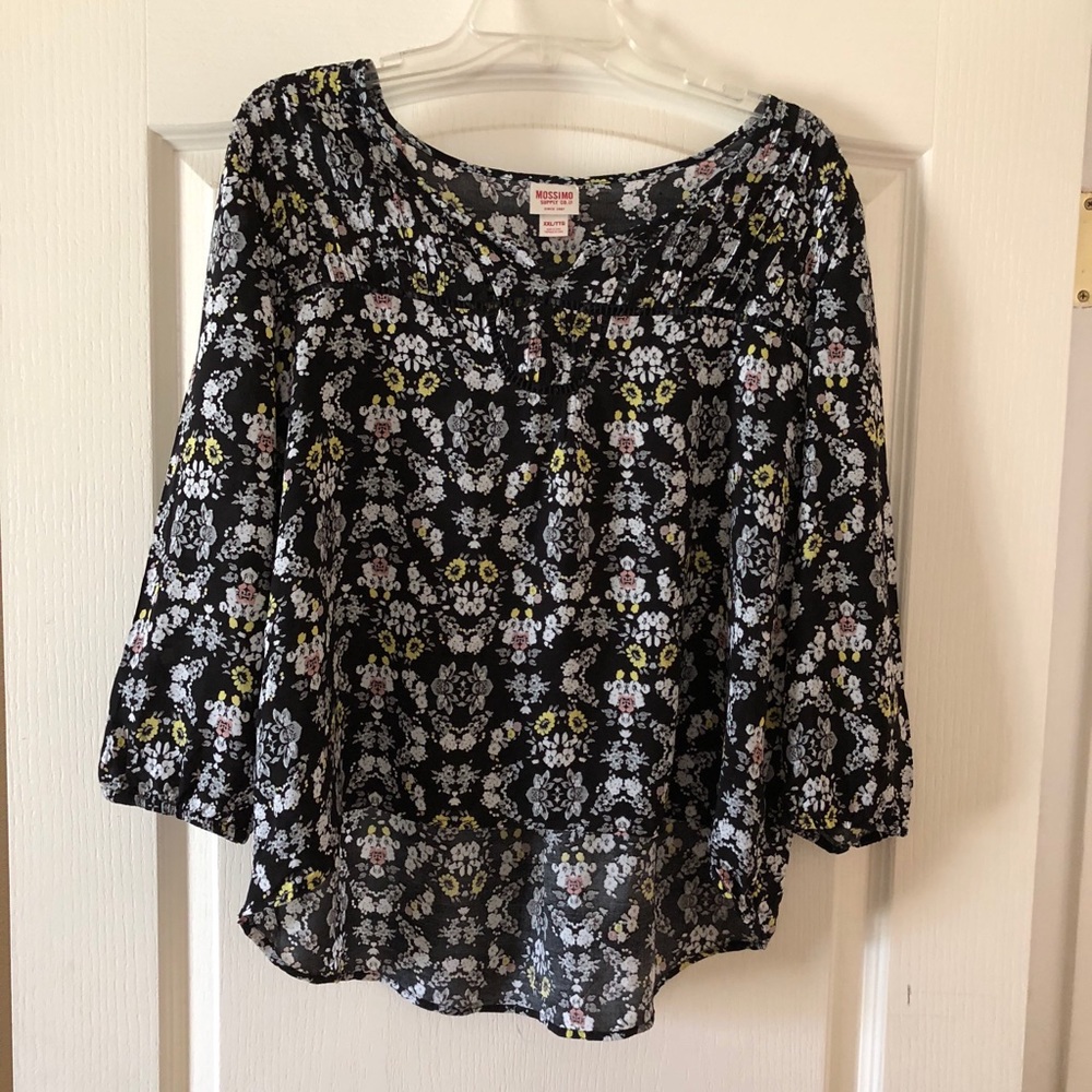 Mossimo Floral Boho Blouse